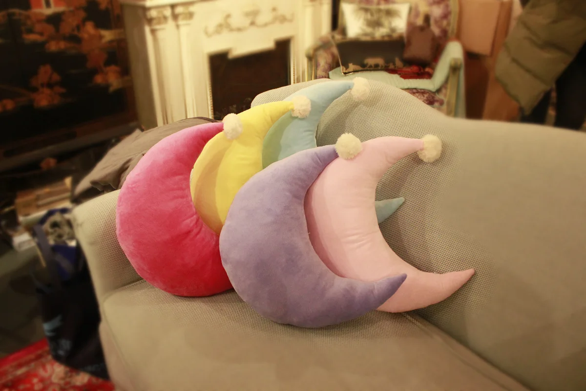 Онлайн знаменитостей Горячая Звезда Луна подушка автомобиль диван Плюшевые игрушки эркер украшения моющиеся