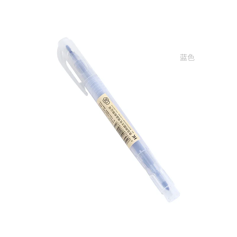 Школьный маркер для студентов Mildliner текстовые маркеры кисти ручки пастельные маркеры акварельные Флуоресцентные Ручки drawin - Цвет: blue