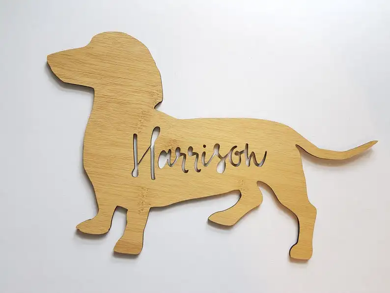 sausage dog wall art