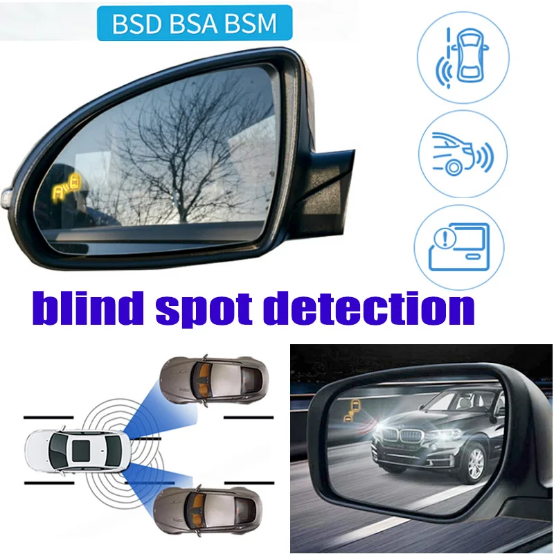 Car Bsm Blind Area Spot Warning Safety Drive Alert Mirror Sistema Di Rilevamento Radar Posteriore Per Peugeot 3008 2008 ~ 2016