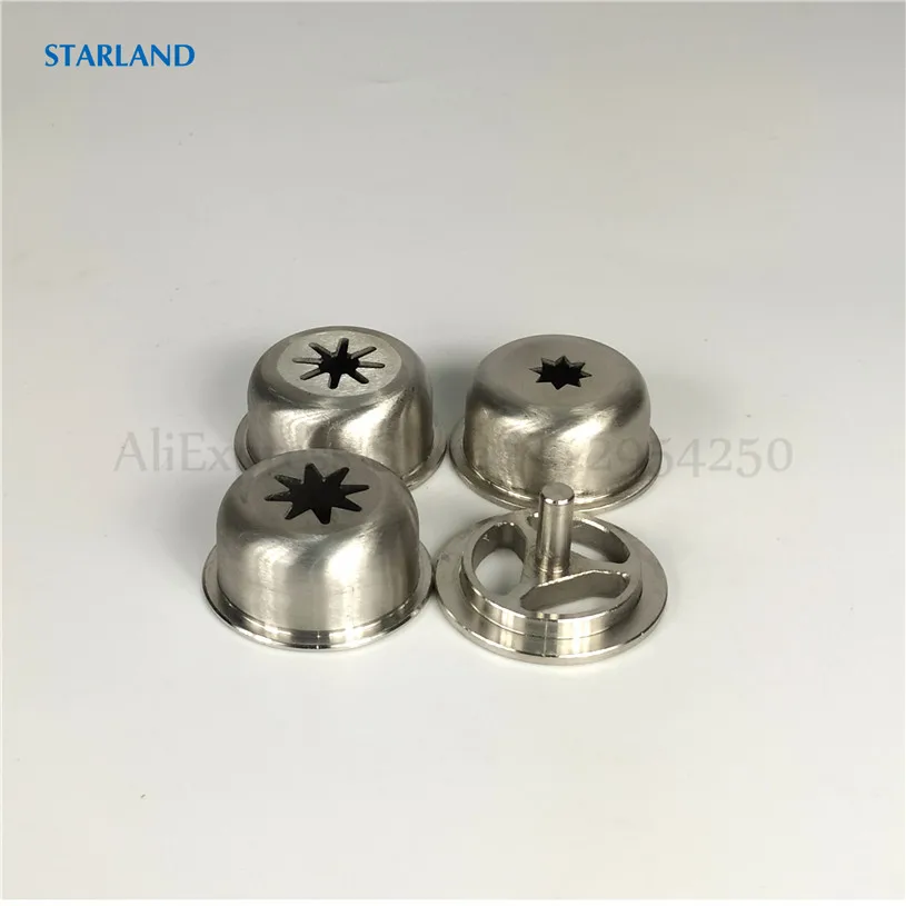 4 Pieces/Lot Churros Machines Spare Parts Nozzles Modeling Caps Spanish Molding Lid Maker Fitings Accessories