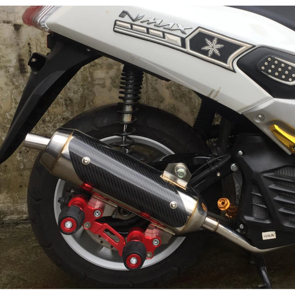Универсальный Регулируемый слайдер выхлопной трубы для мотоцикла, защита от падения для Yamaha NVX NMAX 155 XMAX 300 PCX 125 Forza Lexi 5