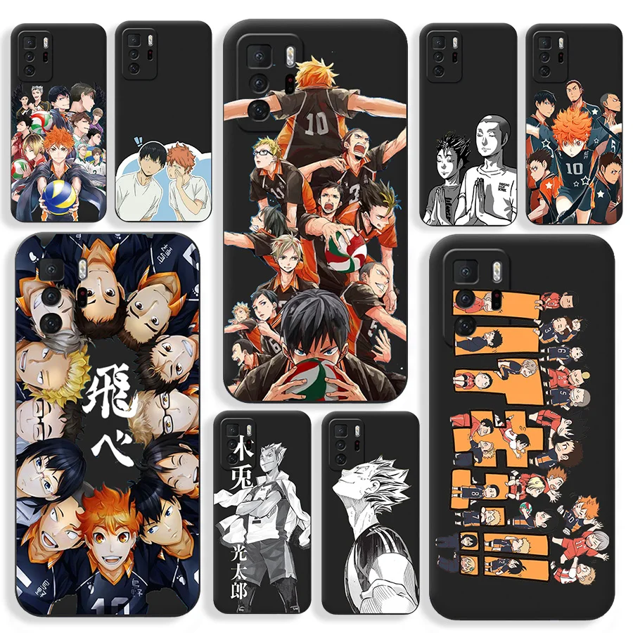 Anime Hinata Haikyuu Phone Case for Xiaomi Redmi Note 10 Pro 9 9C 9A POCO M3 X3 F3 Soft Back Covers | Мобильные телефоны и