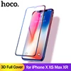 HOCO for Apple iPhone X XSMax XR Full HD Tempered Glass Film Screen Protector Protective glue 3D Full Cover Screen Protection 1