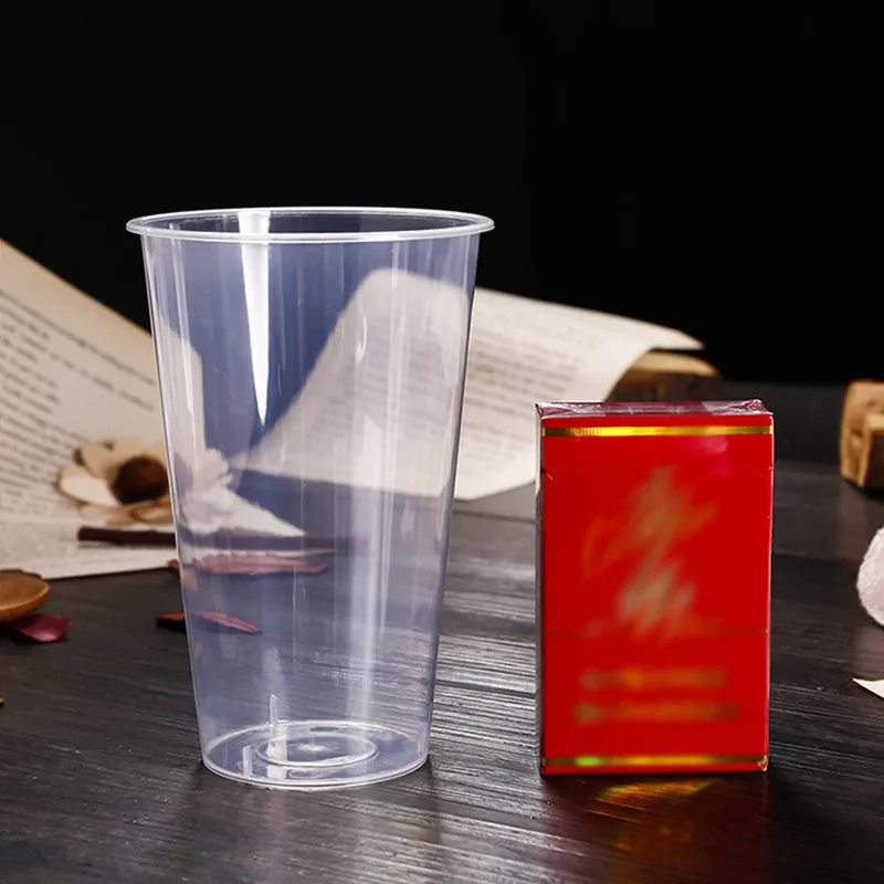 Bubble Tea cup plastic milk tea boba cup for party with disposable lid and straw verrine glasses goblet