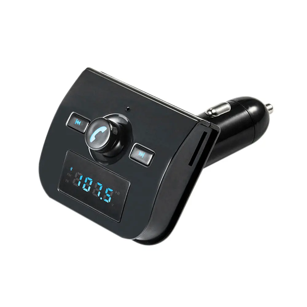 FM передатчик 4-в-1 AUX Bluetooth 3.1A USB Зарядное устройство «свободные руки» для автомобиля Kit MP3 проигрыватель TF USB ЖК-дисплей автомобильные аксессуары модулятор адаптер