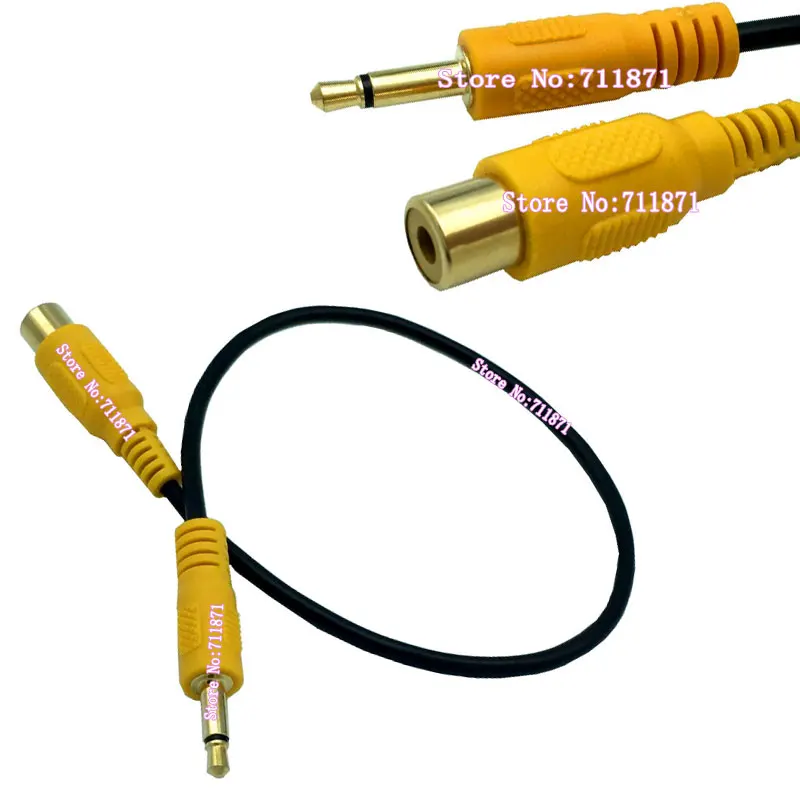 Mono 3 5 RCA аудио кабель позолоченный мм моно штекер Женский линия Мужской провод