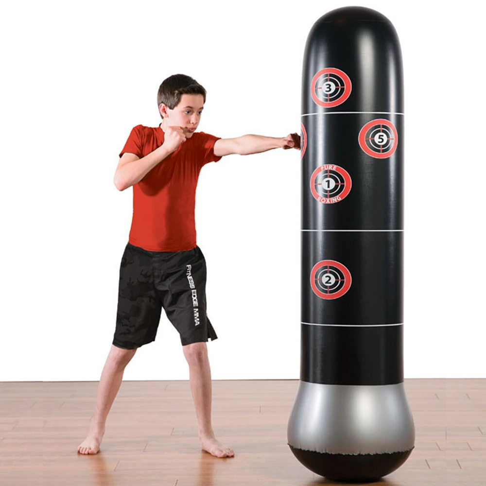 Inflatable Boxing Bag Training Relief Exercise Punching Stand Fitness Equipment