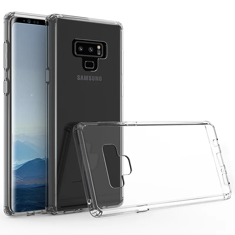 

SAMSUNG Note 9 Phone Case Transparent Two-in-One Soft TPU + Hard PC Acrylic Shatter-resistant Protective Case Currently Availabl