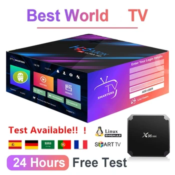 

X96 8K TV Box support 3 devices free for IP with Adult TV Ssmartt Android Tv Box Pc m3u Spanish Poland no channels include