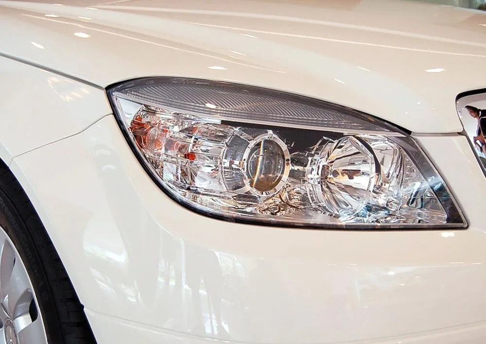 Для Mercedes-Benz W204 C180 C200 C220 C280 C300 2007 2008 2009 2010 фары для автомобиля Замена передних фар авто оболочка Крышка