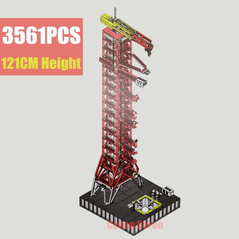 

New 122CM Space Apollo Saturn-V Launch Umbilical Tower FOR 21309 Fit Legoings Technic Building Blocks Bricks Gift Kid Christmas