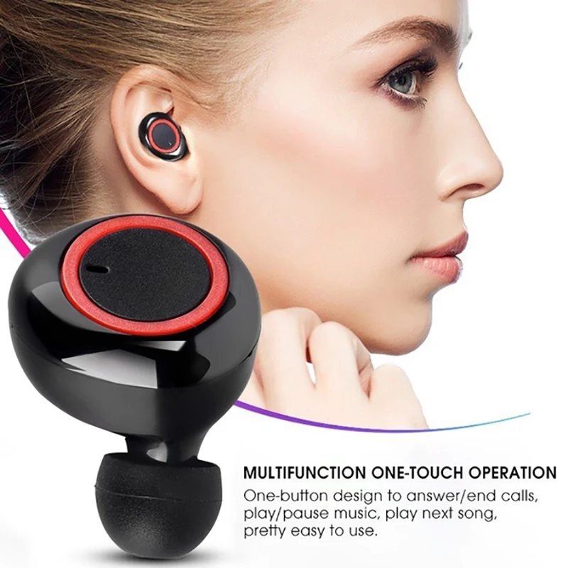 touch mini invisible binaural earphone