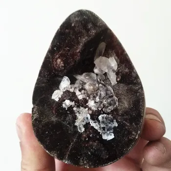 

1pc natural Septarian stone geode crystal eggs perfect crystals cluster stones and crystals