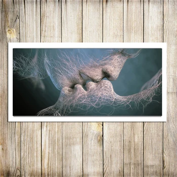 

Lovers Kiss Abstract Oil Painting , Painting Canvas Modern Art Decorative Wall Pictures Home Decor