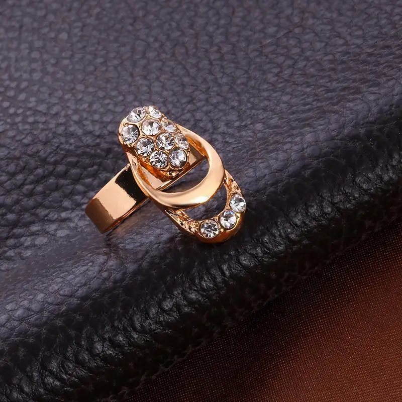 Модные свадебные вечерние волнистые кисточки стразы колье ожерелье браслет кольцо серьги набор индийский набор украшений для женщин Девушка