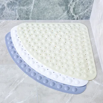 

Corner Bath Shower Mat Non Slip Quadrant Sector PVC Anti-Bacterial 54x54cm