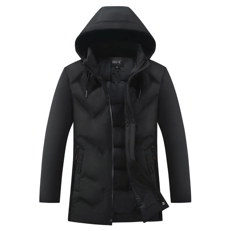 CYSINCOS, черное зимнее пальто, мужские толстовки, куртки, парки, теплая парка с капюшоном, мужские куртки и пальто, Casaco Masculino, толстая верхняя одежда
