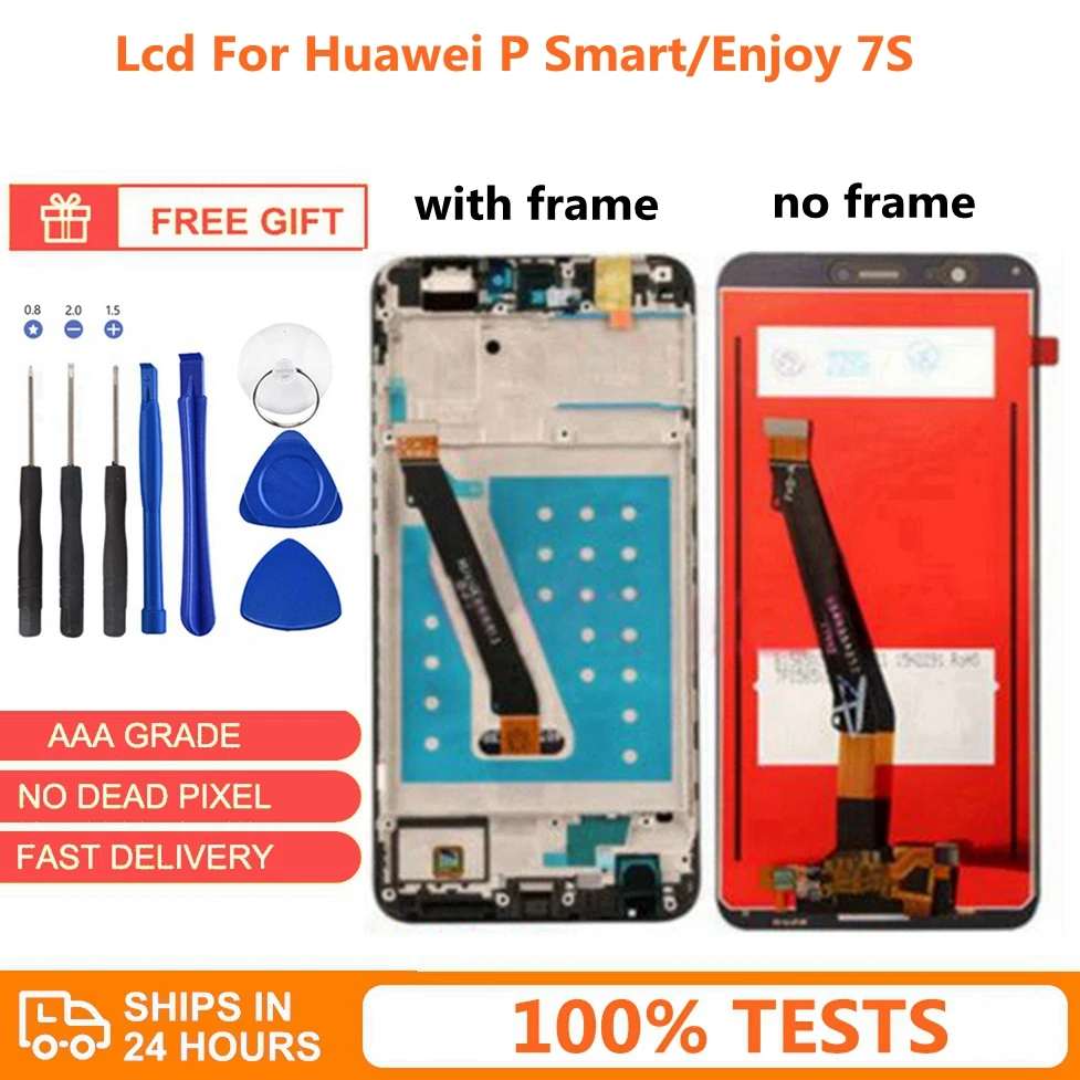 Original Screen LCD Touch Digitizer With for Huawei Enjoy 7S P Smart 5.65 inch with repair tools | Мобильные телефоны и