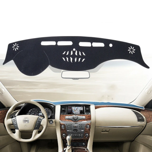 For NISSAN PATROL Y62 2012-2018 Black Front Dashboard Cover Carpet Car Dash  Board Heat Proof Mat Anti-Sun Shield Pad Shade Strip - AliExpress