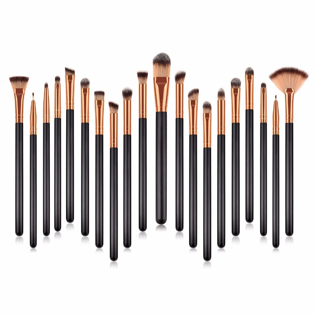 Makeup Brushes 20Pcs Professional Powder Foundation Eyeshadow Make Up Brushes Cosmetics Soft Synthetic Hair Beauty Makeup Tools