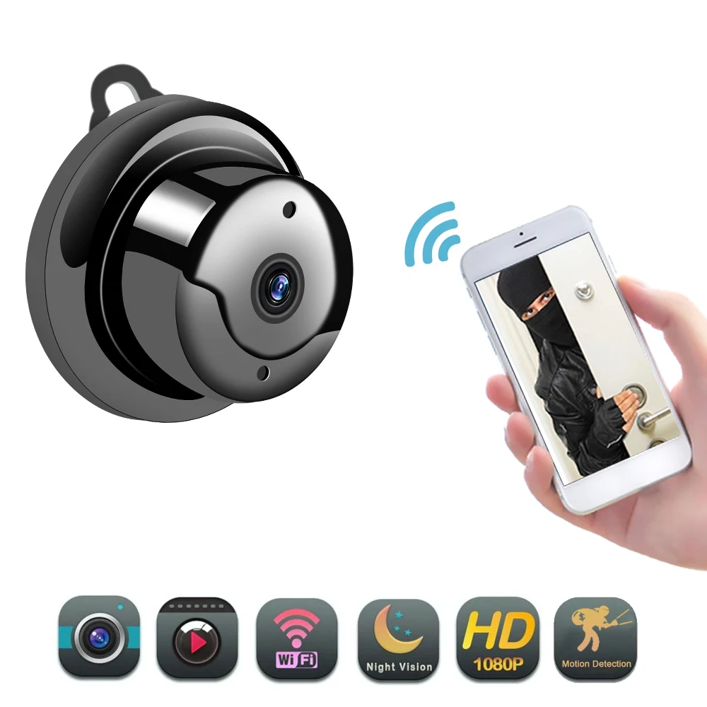 

Wireless Mini IP Camera 720P 1080P HD IR Night Vision Micro Camera Home Security Surveillance WiFi Detect Baby Monitor