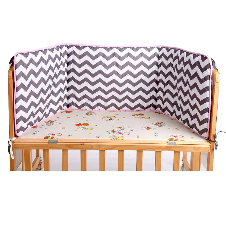 48x180 см, для новорожденных, детская кровать, бампер для кроватки, с узлом, для детской комнаты, декор для новорожденных, кровать, бампер, подушка с узлом, кроватка - Цвет: Белый