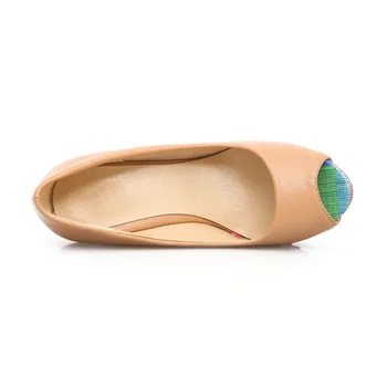 

2020 new spring and summer autumn wedge shoes high-heeled shoes women shallow mouth waterproof platform fish mouth shoes