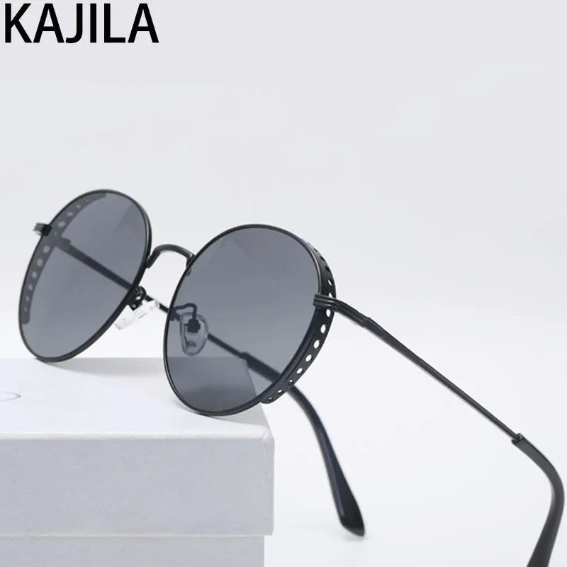 Новое поступление 2019 круглые солнцезащитные очки в стиле стимпанк женские