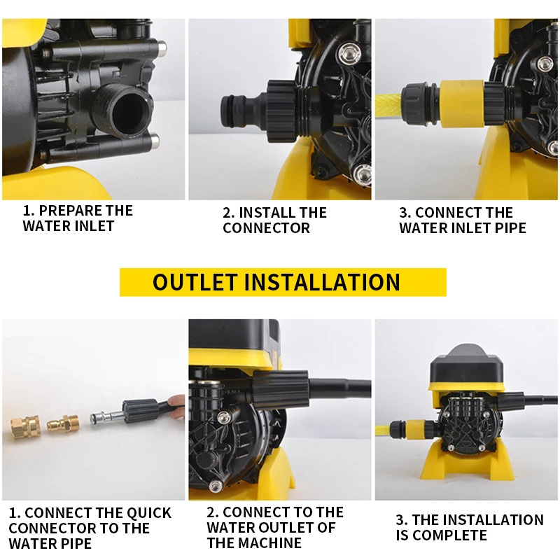 MGN-X1 Home Car Wash Machine Portable Car Wash Artifact 220V High-pressure Automatic Car Washing Machine Water Gun 350L/H 4