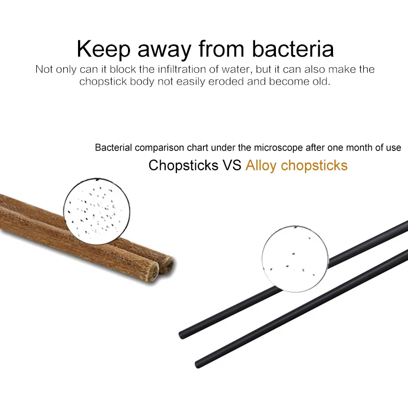 1 пара палочек для еды из сплава, Нескользящие палочки для суши, палочки для еды, китайские подарочные многоразовые палочки для еды