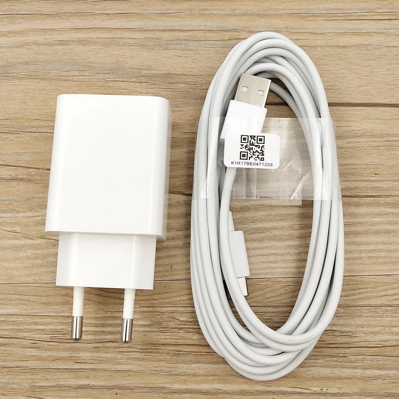 Original For Xiaomi Redmi Note 9 Pro QC3.0 Fast USB Wall Charger 3A Type C Cable Quick Charge For Mi 8 9 se Redmi Note 8 9 8t 9s usb c 61w Chargers