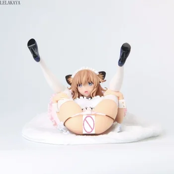 

14cm Anime SkyTube girl maid Illustration By Misaki Kurehito Cat Ear Maid Ver. 1/6 scale Sexy Girls PVC Action Figure Model Toys