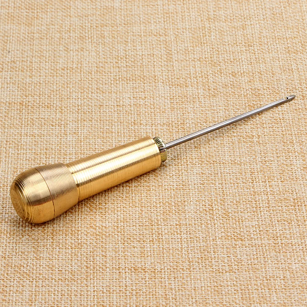 1 компл. Медь Съемная Кожа ремесло комплект ремонт DIY обувь с вышивкой шило Толстый холст спицы для вязания