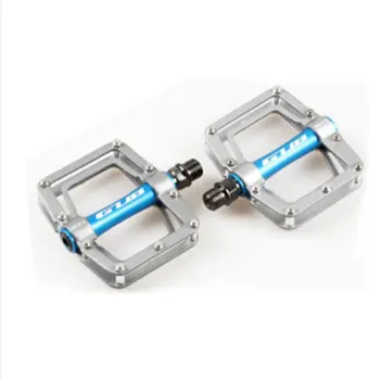 

GUB Aluminum Bicycle Pedals For Mountain Road Bike Antiskid Sealed Bearing Flat Platform Cycling Pedal Grey&Blue