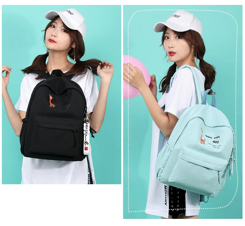 Manufacturers Direct Selling Customizable Harajuku Backpack New Style Korean-style Large Capacity Schoolbag Casual Outdoor