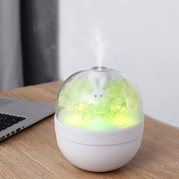 

Battery Air Humidifier 220ML Rabbit Diffuser Rechargeable Humidification USB Aroma Essential Oil Diffuser Cool Mist Maker Fogger