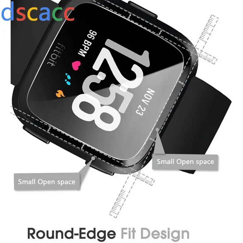 Dscacc Защита экрана для Fitbit Versa()/Versa Lite Edition пленка для экрана из закаленного стекла для Fitbit часы Versa 100 шт