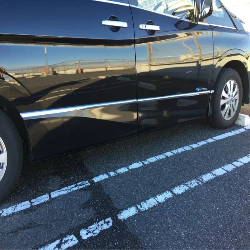 

For NISSAN SERENA C27 2016 -2020 Side Door Strip Body Skirt Molding Trim Decorate Sticker Exterior Car Accessories Styling