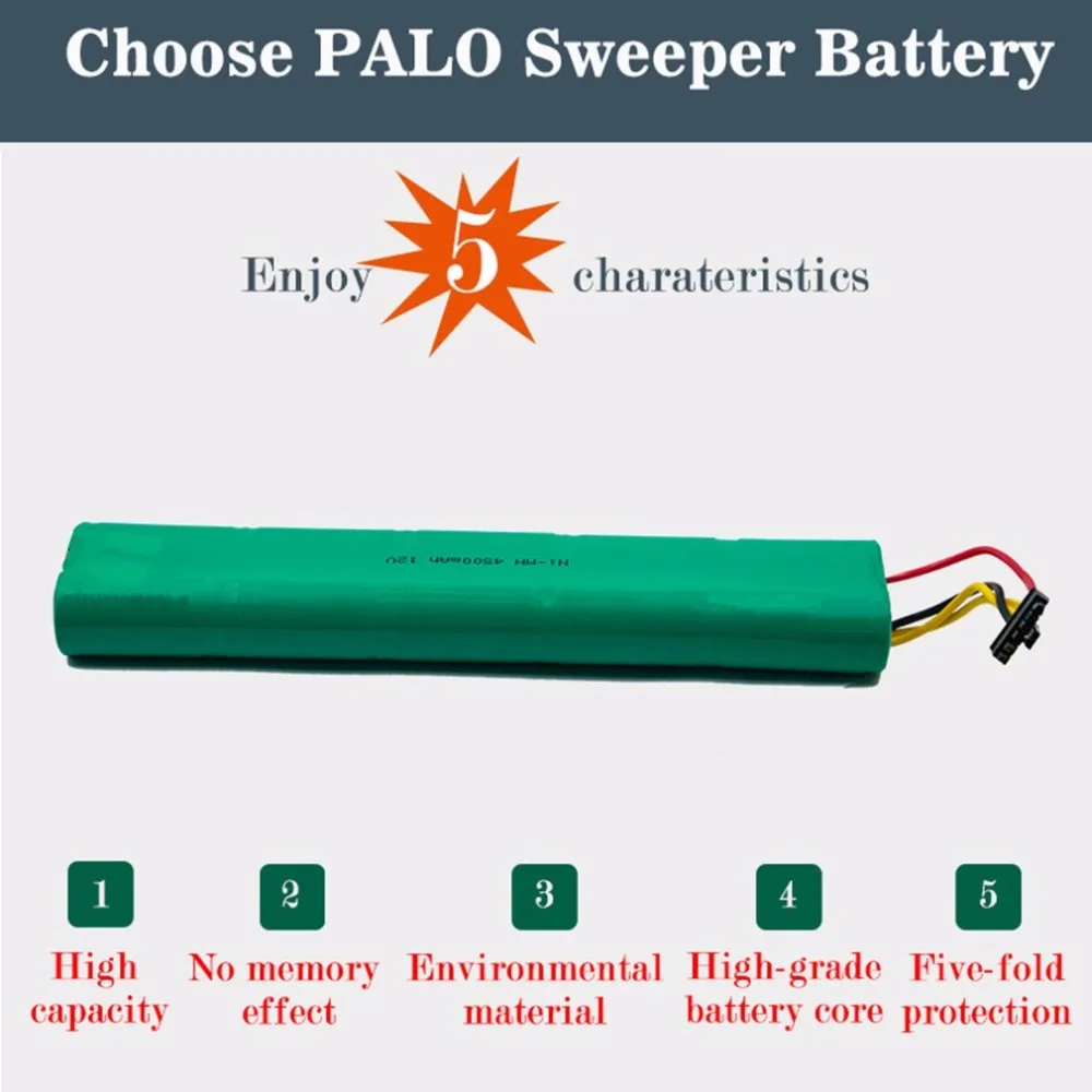 PALO без эффекта памяти рециркуляции 4500 мАч 12 В аккумуляторная подметальная батарея подходит для Neato Botvac 70e/75/D75/D85