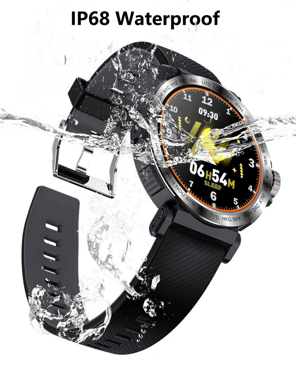 SENBONO S18 полноэкранные сенсорные умные часы IP68 Водонепроницаемые мужские спортивные часы монитор сердечного ритма умные часы для IOS Android телефон