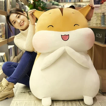 

New Cute Hamster Doll Plush Toy Super Cute Pillow Girls Birthday Gift Plush Toy Children Doll Room Decortion Very Soft Toy JM355