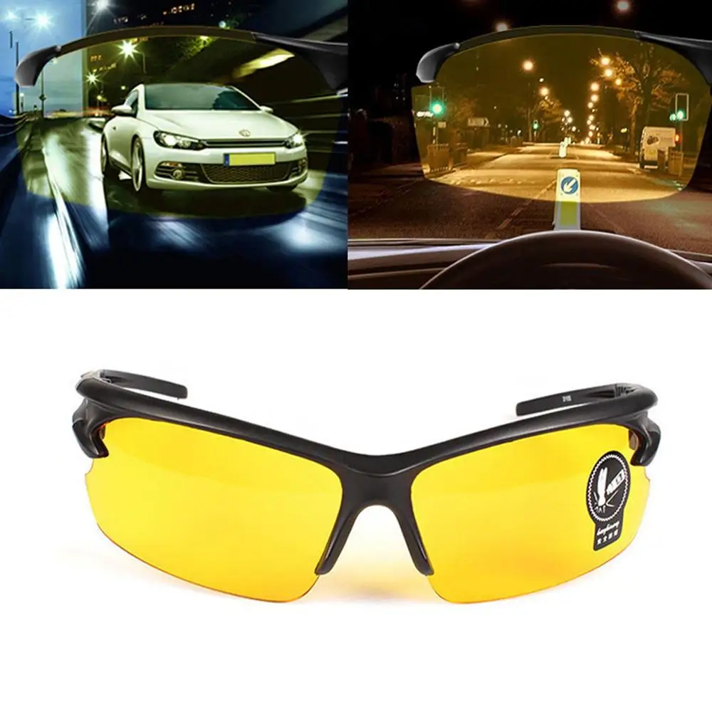 Night Vision Drivers Goggles Interior Accessory Protective Gears Sunglasses Night-Vision Glasses Anti Glare Car Driving Glasses