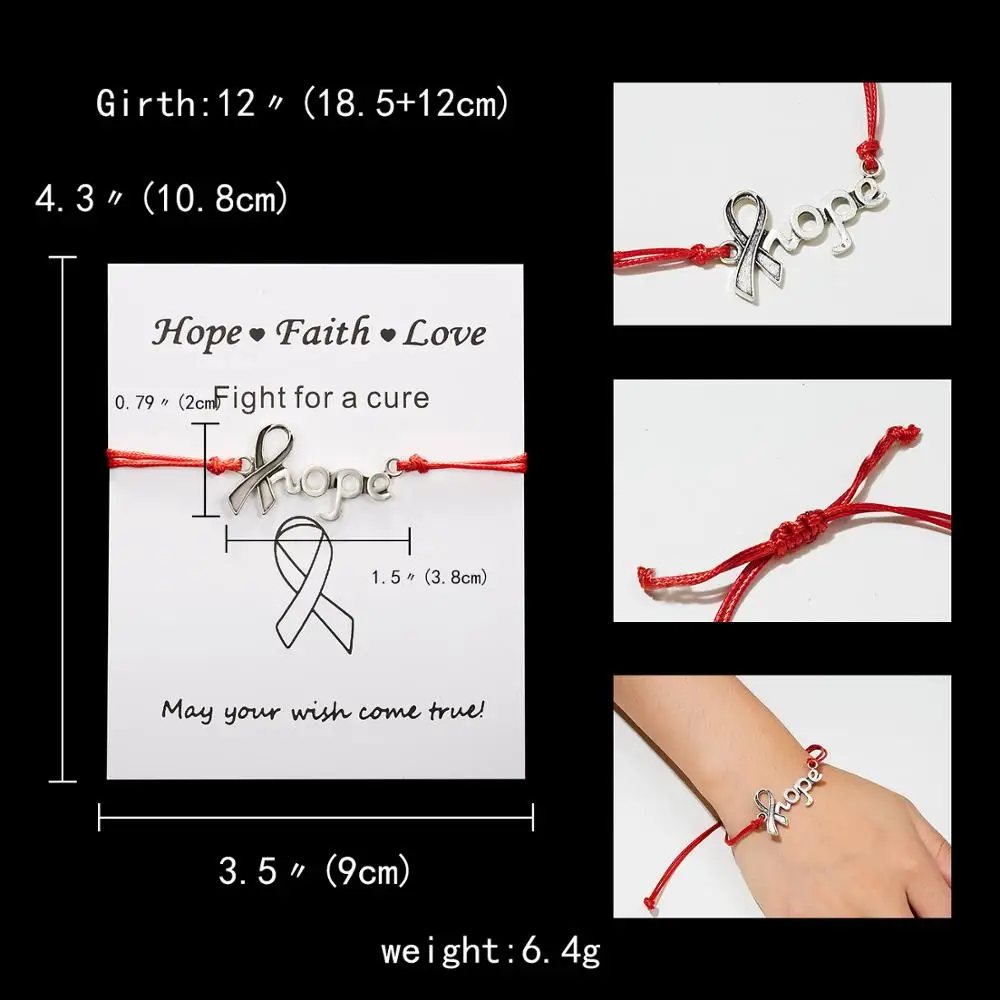 Friends are like Stars Card Jewelry Hollow Heart Charm Bracelet Black Rope Adjustable Bracelets Best Friends Friendship Gift - Окраска металла: 760