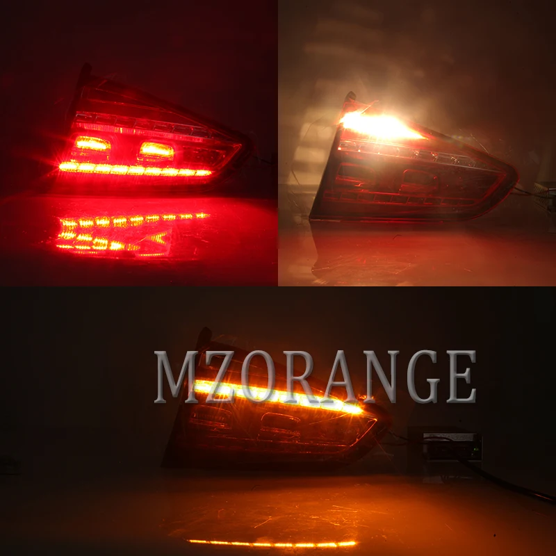 MZORANGE светодиодный задний сигнальный фонарь с динамическим поворотом, задний фонарь, автомобильный Стайлинг для Golf 7, задние фонари 2013