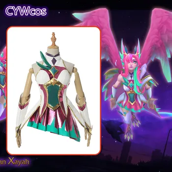 

Game Cosplay LOL Star Guardians Light The Rebel Xayah Cosplay Costume Xayah Christmas Full Sets Wig Outfits Gift Woman Dress