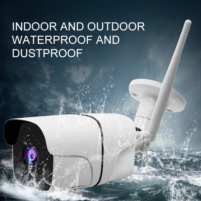 HD 1080P Беспроводная sd-карта слот звук для камеры 2.0MP видеокамера с Wi-Fi ночного видения металлическая Водонепроницаемая наружная камера