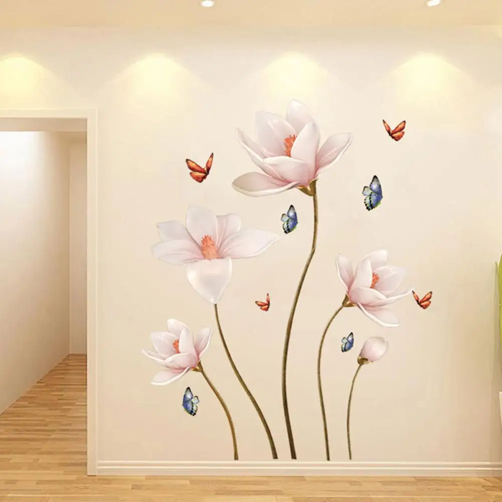 3D DIY Vinyl Flower Home Decor Decal Art Living Wall Sticker Removable Mural