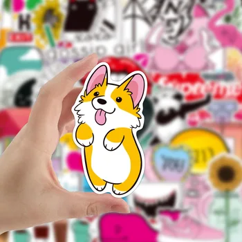 

50Pcs DIY Skate stickers Waterproof PVC Mixed Cartoon Children DECO Vsco partysu Wall Sticker for Bike Motorcycle Laplop 2020