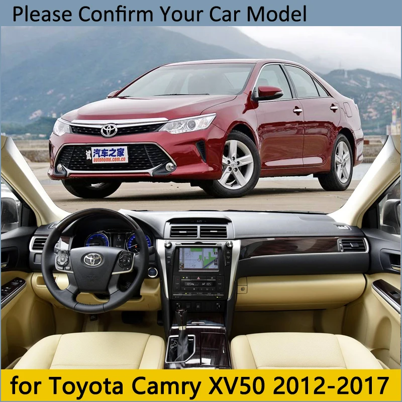Защитная накладка на приборную панель для Toyota Camry XV50 2012~ автомобильные аксессуары приборная панель коврик от солнца XV 50